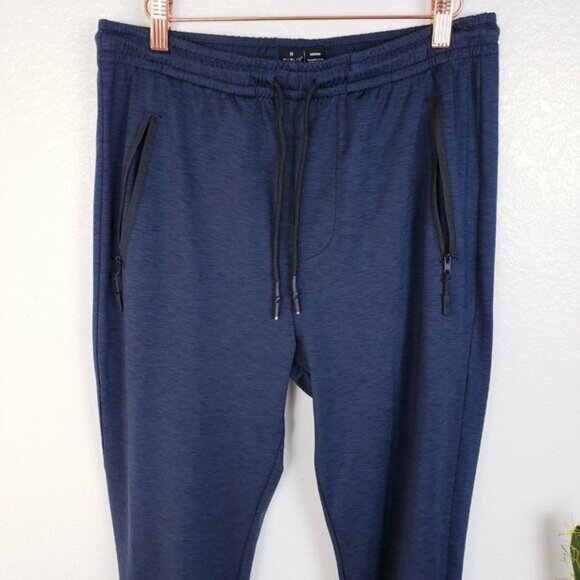 Public Record Mens Joggers Track Pants Heather Navy Blue size M - Picture 2 of 12
